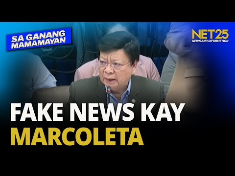 Sen. Marcoleta, naging sentro ng fake news