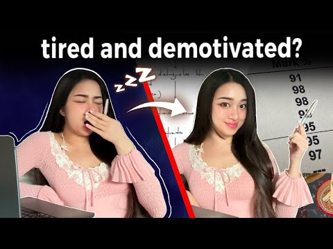 How to study when you’re TIRED and DEMOTIVATED 🥱💤