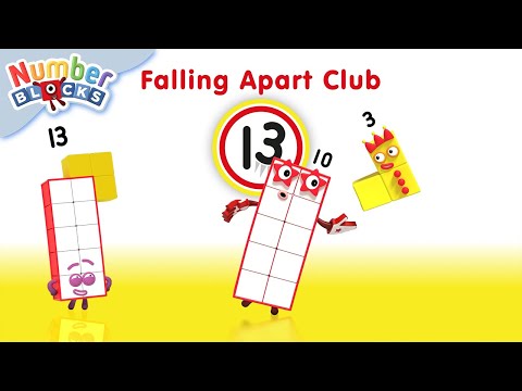 Falling Apart Club | Made of 13's | Maths for Kids | @Numberblocks