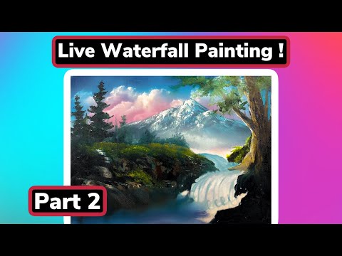 Live Landscape Painting Demo ! (Part 2) | Exciting ! | Paintings By Justin