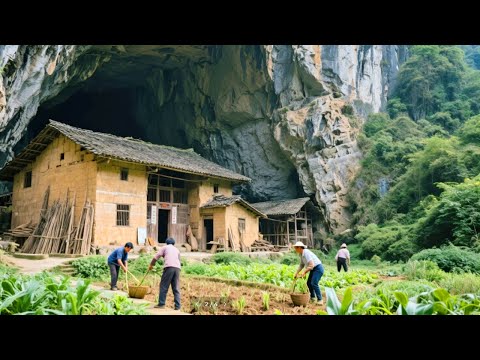 贵州一户人家居住在天坑内,需要穿过一个山洞才能到达,环境犹如世外桃源!【乡村阿泰】