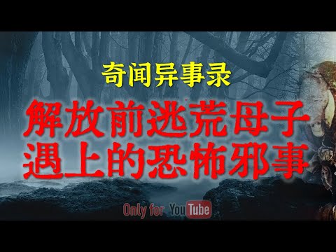 【灵异事件】不要轻易养纯黑色的猫，要不每天晚上就像经历恐怖片 | 解放前逃荒母子遇上的邪门怪事  #鬼故事  #睡前故事  #解压故事 | 网友自己的灵异故事「奇闻异事录--灵异电台」