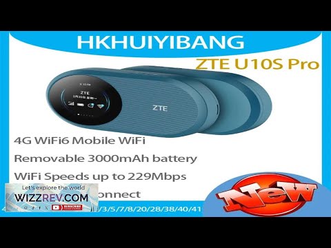 New ZTE U10S Pro 4G LTE WiFi 6 Pocket Mobile WiFi Router