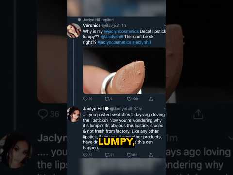 Jaclyn Hill's Reaction to LipstickGate....was a choice...