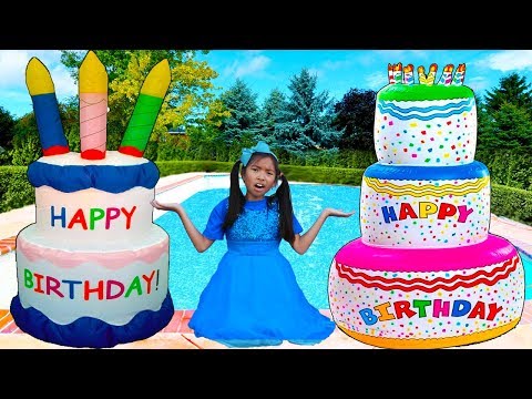 Giant Happy Birthday Cakes Toys | Wendy Pretend Play Surprise Party Kids Toy
