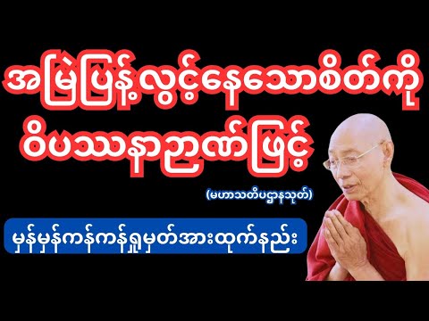ပြန့်လွင့်တတ်သောစိတ်ကိုရှုမှတ်အားထုက်နည်း(စိတ္တာနုပဿနာသတိပဌာန်)#တရားတော်များ #drnandamalabhivamsa