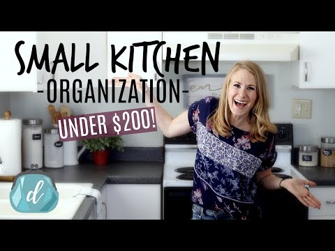 *NEW!* Organizing a SMALL kitchen for under $200! 🙌