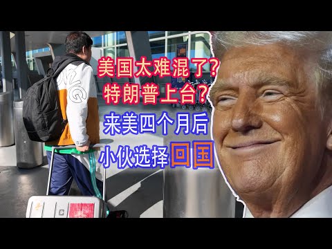 小伙在美国挣扎4个月，终于决定回国！（日常）