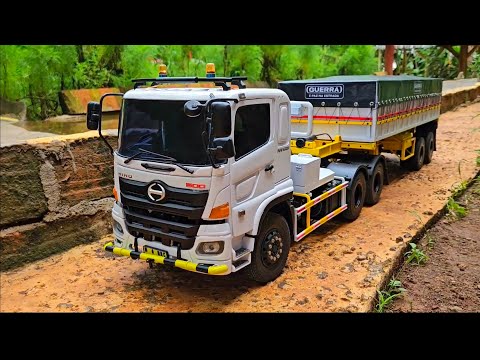 AKSI KE 88 ‼️ Edisi Spesial Nostalgia Rc Truk Trailer VS Tronton Angkut Pasir Ban Selip Kopel Patah 