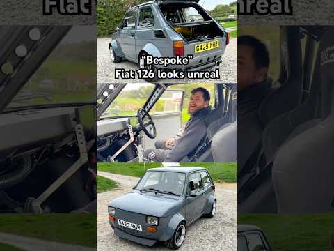 This modified Fiat 126 is a work of art👏 #fiat126 #modifiedcars #engineswap #retrocars #carbuild