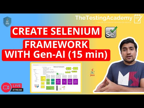 LIVE Create Selenium Automation Framework in 15 min(with Gen AI)