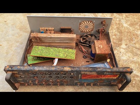 Restoration Abandoned Stereo Amplifier Pro-9999 // Restore Stereo Integrated Power Amplifer Audio