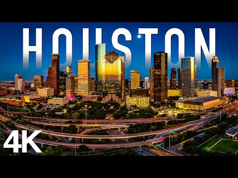 Houston 4K Drone Views | Aerial Tour of the City Skyline & Beautiful Green Spaces | Cinematic Music