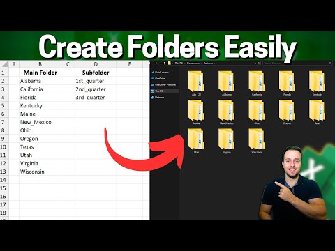 How to Create Multiple Folders and Subfolders using Excel and NotePad | Automate Tasks