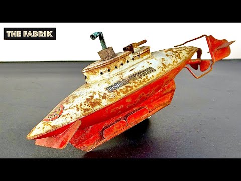 1951's Tin Toy Submarine 'UNDA-WUNDA' - Restoration