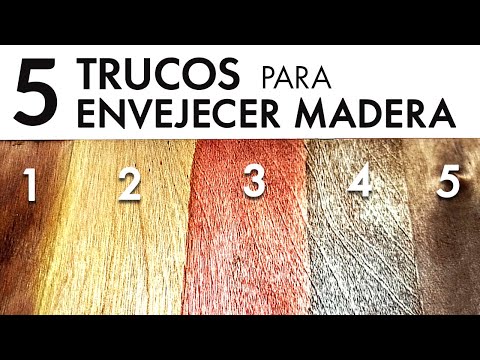 TRUCOS de CARPINTERÍA para Envejecer Madera ✅ Cómo hacer artesanias de madera o envejecer muebles