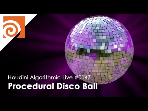 Houdini Algorithmic Live #147 - Procedural Disco Ball