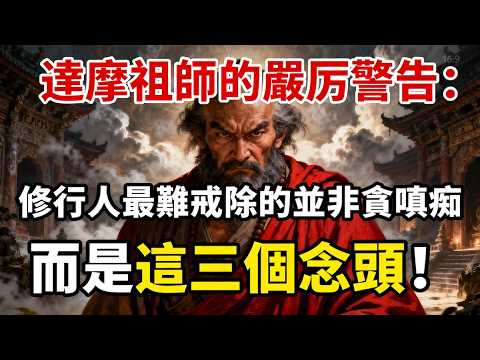 達摩祖師的嚴厲警告：修行人最難戒除的並非貪嗔癡，而是這三個念頭！#佛教 #佛法 #佛教玄學 #佛教智慧 #佛學知識 #佛學智慧 #修心修行 #佛教文化 #禪悟人生 #傳統文化