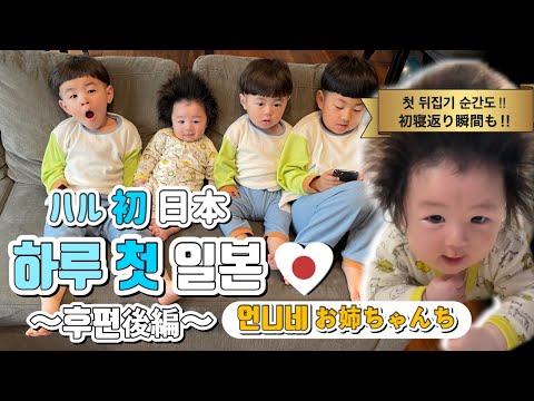 [3 months old] A slightly nervous day with my older siblings meeting for the first time.