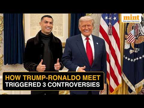 ‘Two GOATs?’ Trump’s Ronaldo Moment Triggers Online Trolling With Bizarre AI Video, Height Drama