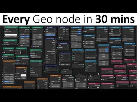 300 Geometry nodes explained in 30 mins [supercut]