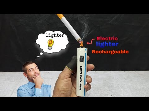 how to make a rechargeable electric lighter Diy cigarette lighter make home