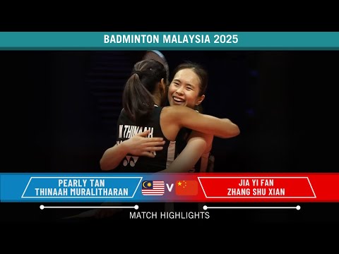 Pearly Tan/Thinaah Muralitharan vs Jia Yi Fan/Zhang Shu Xian WTF2025 Badminton – Group B