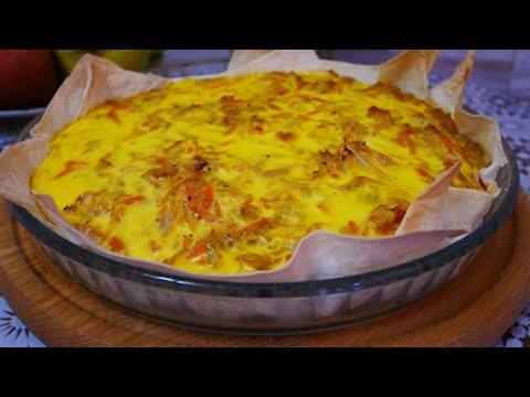 Чудо ПИРОГ из капусты и лаваша. МОЯ СЛАБОСТЬ. БЫСТРО, ВКУСНО и БЕЗ ВОЗЬНИ с ТЕСТОМ