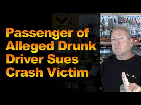 Passenger of Alleged Drunk Driver Sues Crash Victim