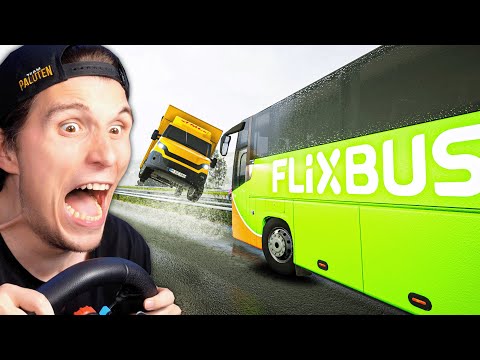 Längster Flixbus der WELT bei STARKREGEN  | Fernbus Simulator