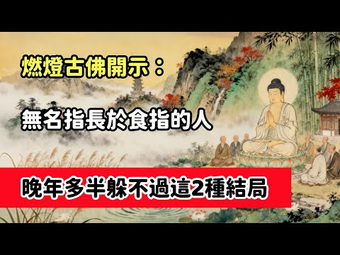 燃燈古佛開示：無名指長於食指的人，晚年多半躲不過這2種結局#佛教 #佛家 #佛法#佛學知識 #佛學智慧#修心修行 #佛教文化#禪悟人生#傳統文化#念佛修行#因果正見#修行障礙化解#生死因果#佛教故事#