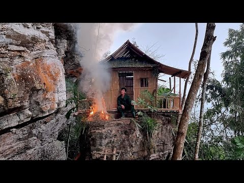 Bushcraft Alone in the Dangerous Wild Forest | Solo Bushcraft - King Of Satyr