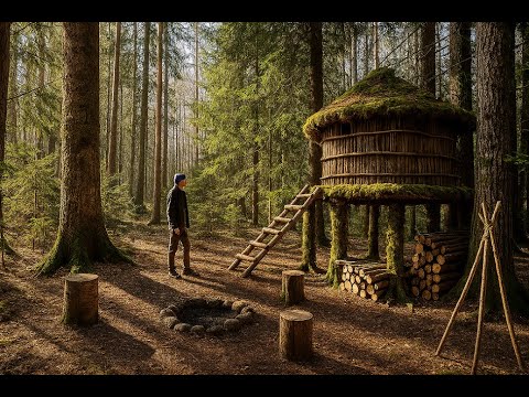 I Built a UNIQUE Treehouse on Stilts for Survival