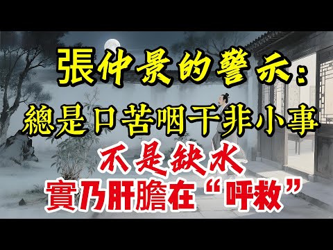 張仲景的警示：總是口苦咽干非小事，不是缺水，實乃肝膽在“呼救”|養生|健康人生|老年健康|打坐冥想|道家|佛教 |修心修行|禪悟人生 |南無阿彌陀佛|談佛道安