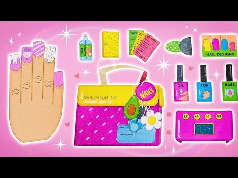 💅✨ Aku Bikin Salon Kuku Mini dari Kertas… dan Hasilnya KEREN Banget!