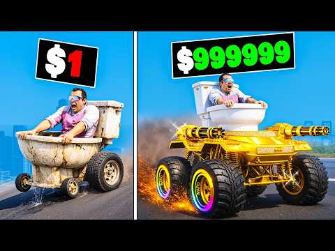 $1 to $1,000,000 Toilet in GTA 5