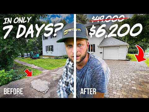 They said I couldn't do it, so I tried – Paver Driveway Build DIY