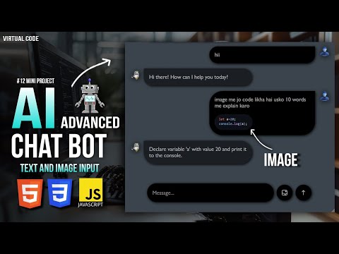 Build AI Advanced ChatBot Using HTML , CSS & JS 🔥 | #12 Mini Project