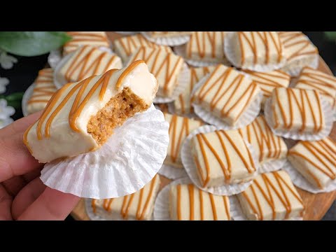 Quick holidays treats 🎄! 4 ingredients! No oven! No eggs! they disappear in 1 minute!