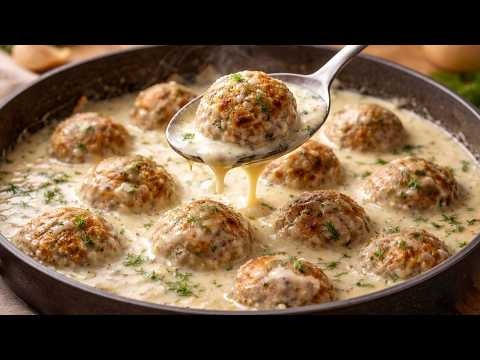 My Family Begs for These Creamy Meatballs (So Juicy!)