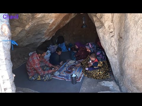Family Meal in a Cave: Nomads of IRAN 2023