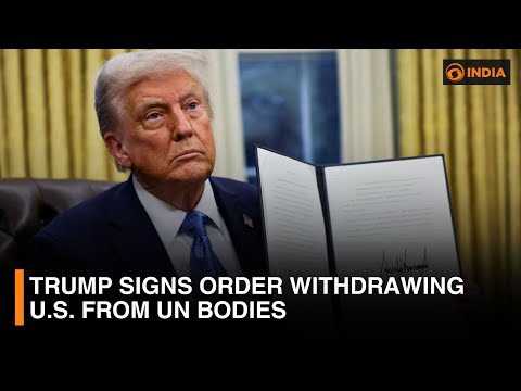 Trump Signs Order Withdrawing U.S. from UN Bodies & More Updates | DD India Live