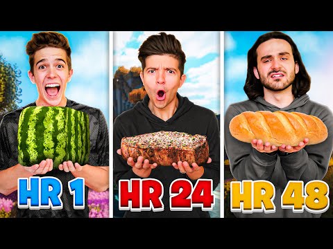 Eating Only Minecraft Food for 50 Hours