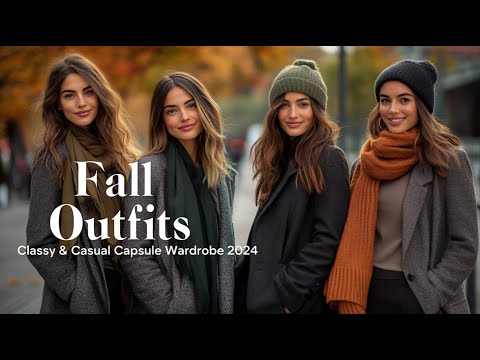 Classy & Casual Capsule Wardrobe 2024: Must-Have Fall Outfits