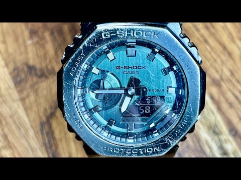 I converted this beat up g-shock royal oak in to something special  - restoration resto mod casioak