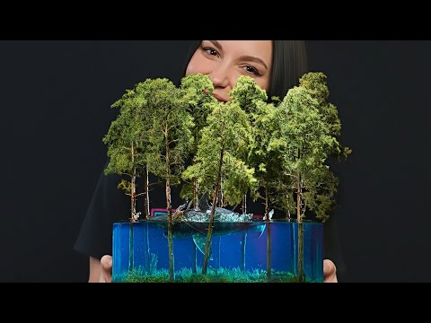 Shark in the Forest?! Surreal Resin Diorama Build (Underwater Meets Woods)