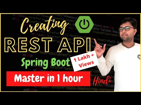 Spring boot 🔥🔥💯💯| Creating REST API using spring boot in one  video in Hindi