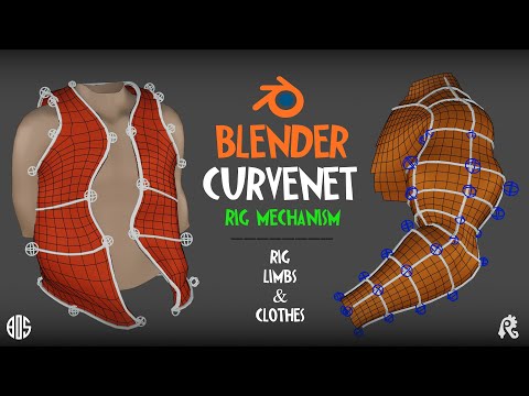 Blender Curvenet Rig | Curvenet Animation Controls | Limbs and Cloth Rigging in Blender | RIGO