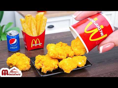 🍟 So Crispy Mini McDonald’s Chicken McNuggets & Fries Recipe | ASMR Cooking Mini Food