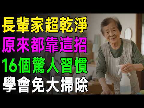不用天天吸地！家事達人驚嘆：學會長輩這16招「懶人清潔法」，家裡乾淨3倍，比大掃除還有效！